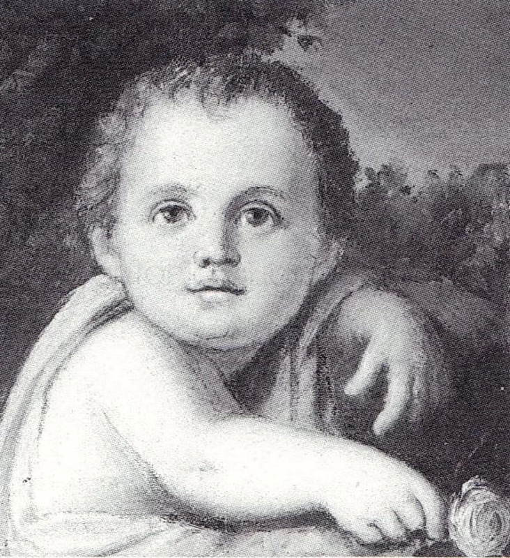 Ritratto di Battistino Guadagnini - 1883 ca., olio su tela cm. 27x27, coll. privata